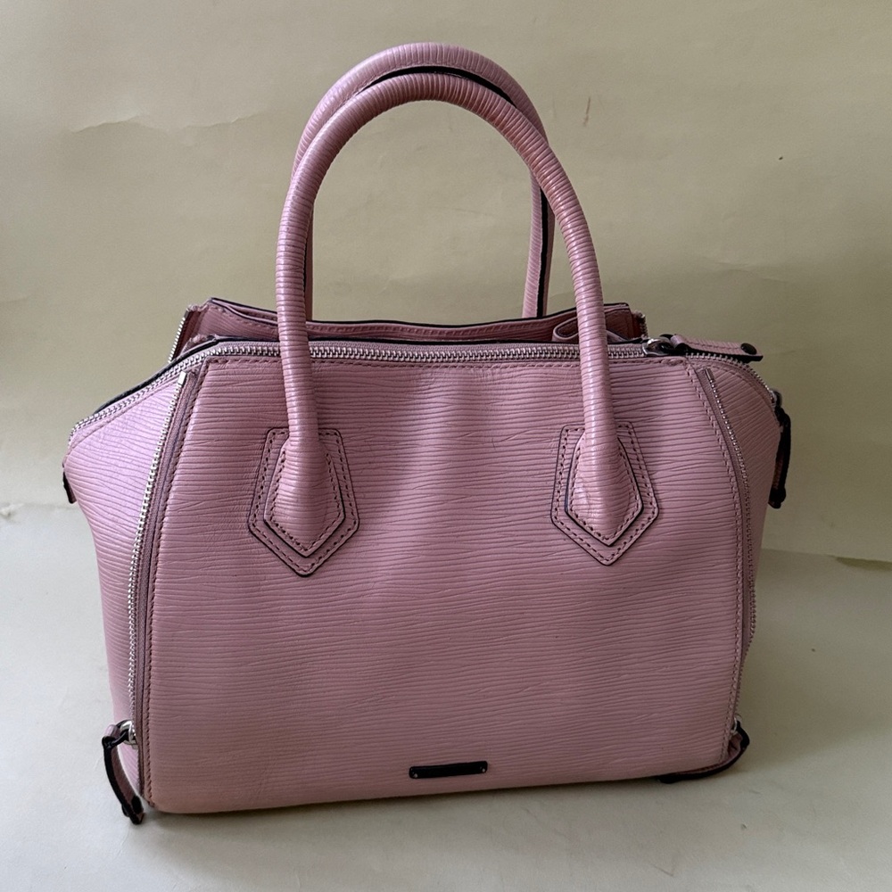 Dusty pink Rebecca Minkoff leather bag